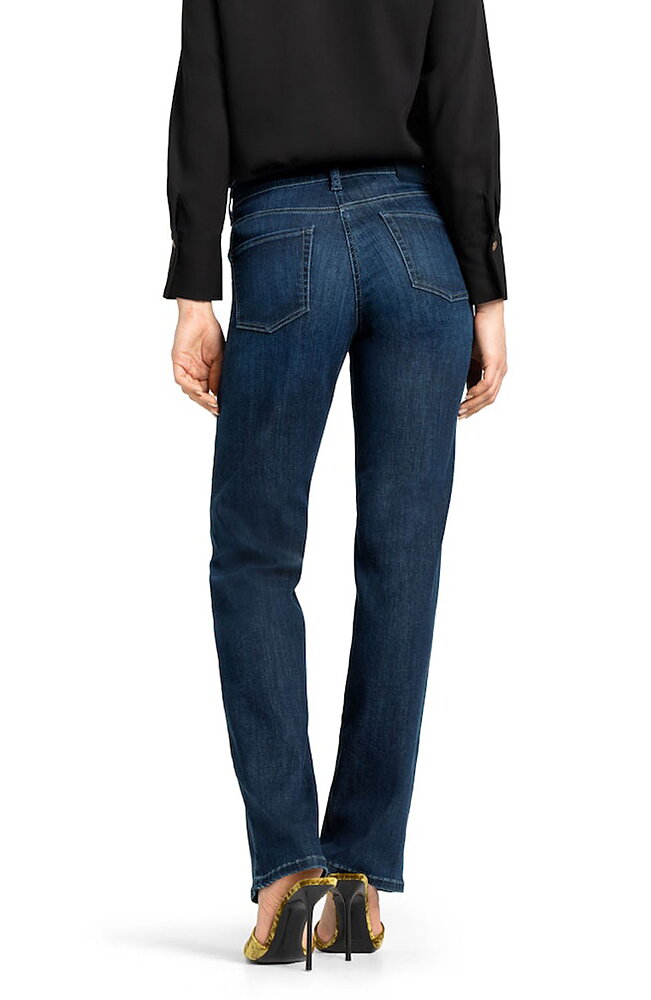 Jeans Paris straight long mörkblå lyocell