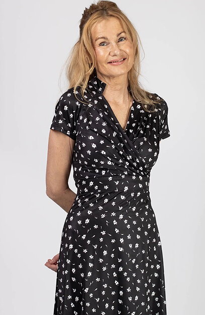 Klänning Pauline floral svart - 4