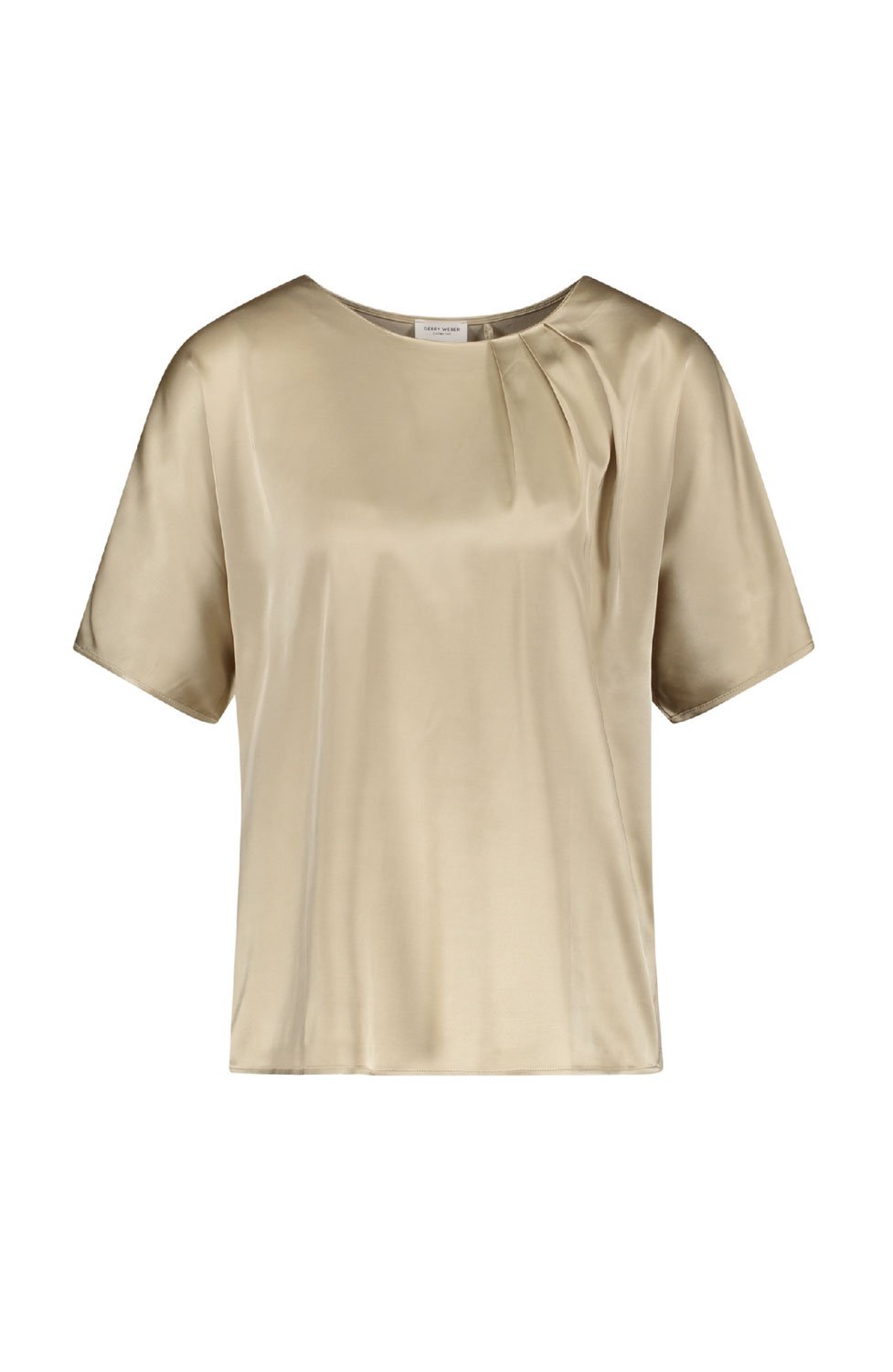 Topp glansig framsida tre veck ljus sand