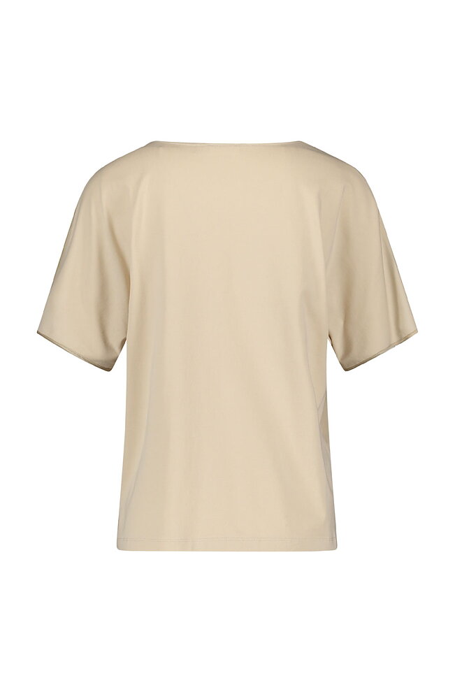 Topp glansig framsida tre veck ljus sand