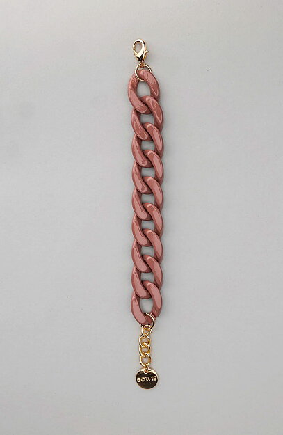 Armband Big chain taupe