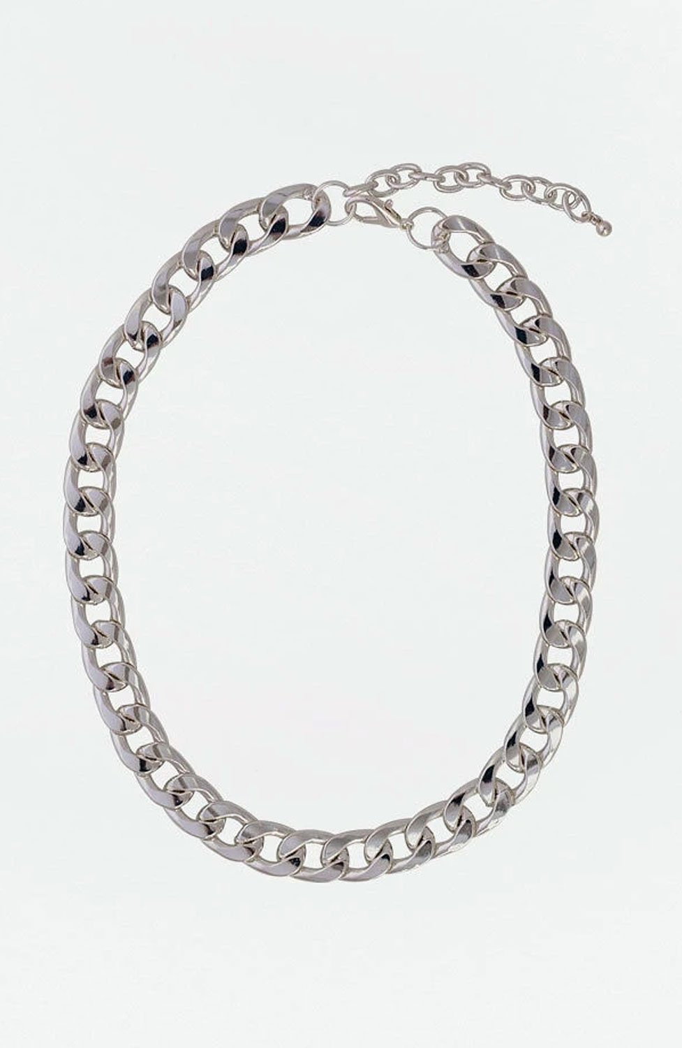 Halsband Diora pansarlänk silver - 2