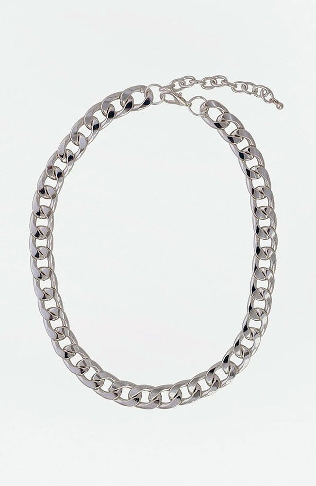 Halsband Diora pansarlänk silver