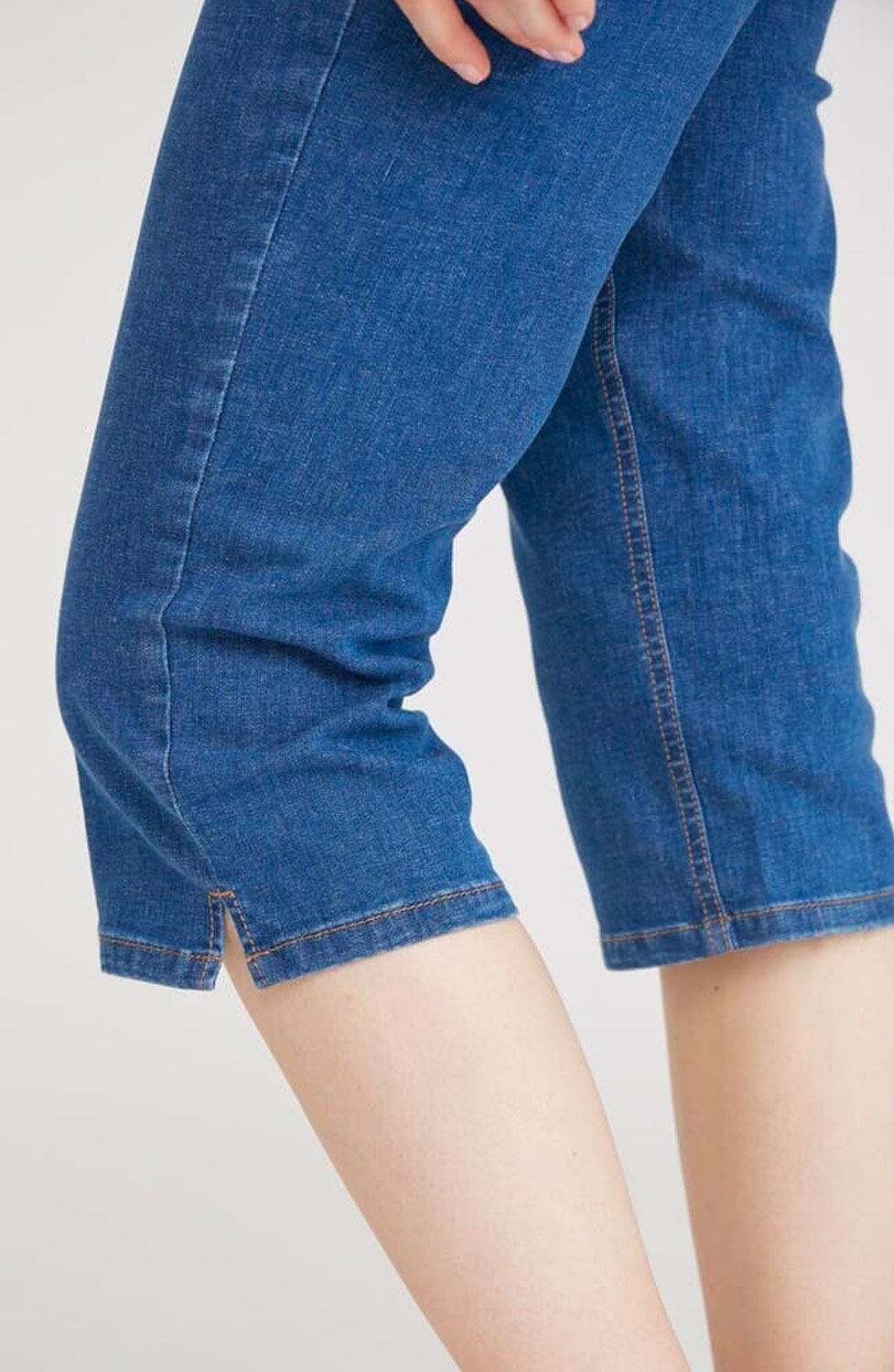 Mirakelcapri Kelly regular mellanblå denim - 4