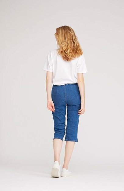 Mirakelcapri Kelly regular mellanblå denim - 2