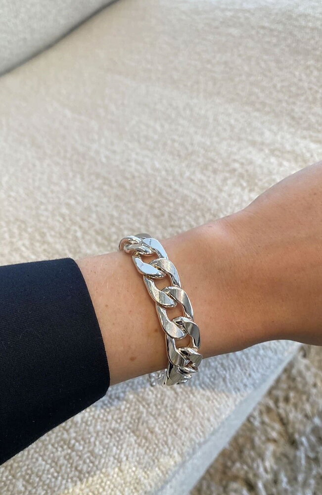 Armband Diora pansarlänk silver