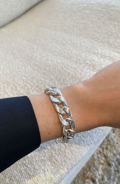 Armband Diora pansarlänk silver