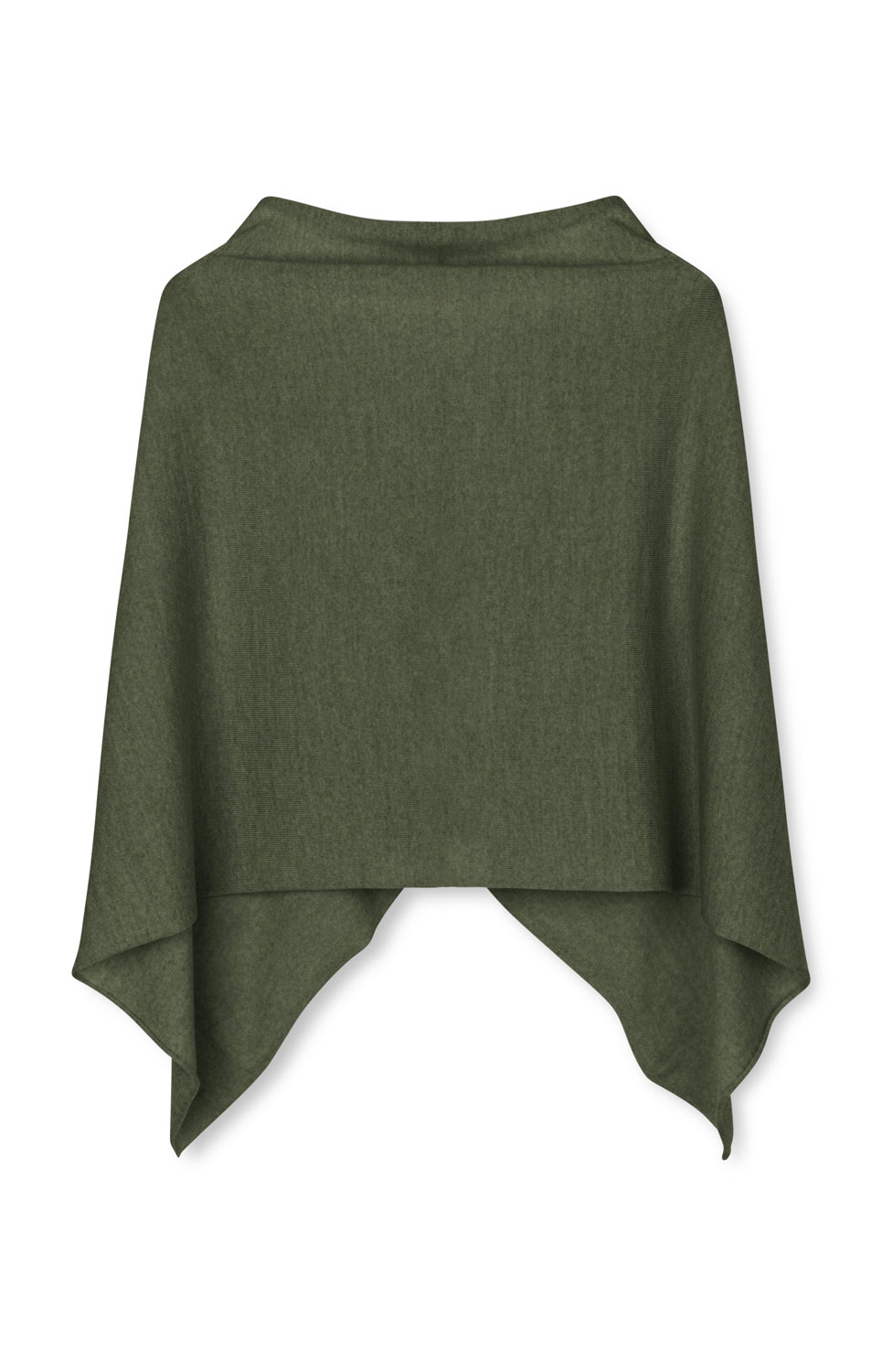 Poncho Paris melange green