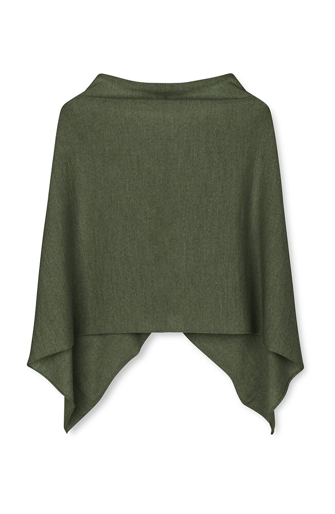 Poncho Paris melange green