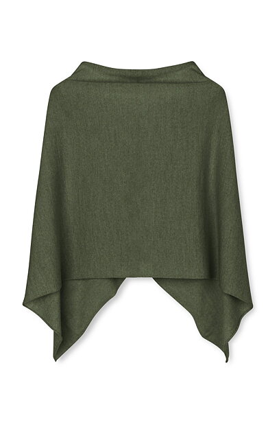 Poncho Paris melange green