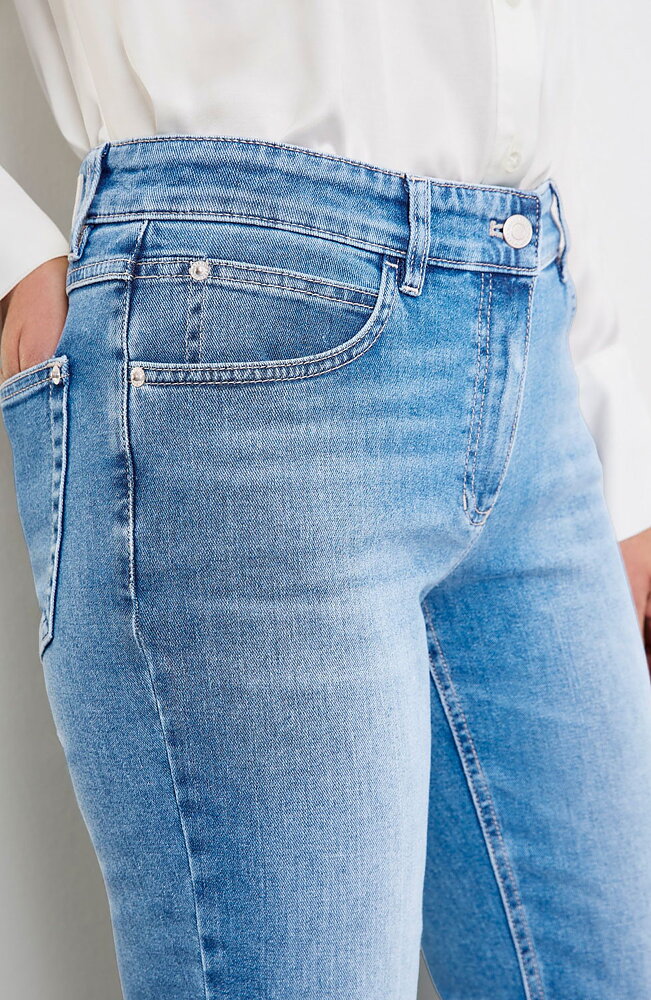 Jeans Annik straight fit mellanblå denim
