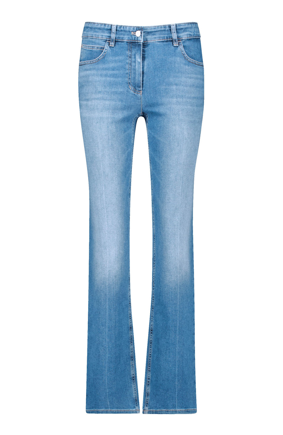 Jeans Annik straight fit mellanblå denim - 5