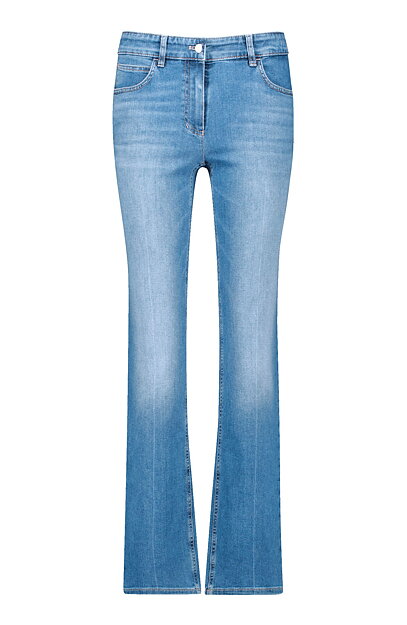 Jeans Annik straight fit mellanblå denim - 5