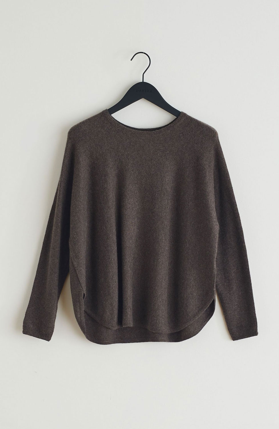 Kashmirjumper curved brun - 4