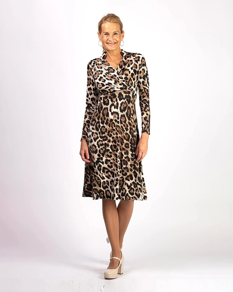 Klänning Pauline leopard