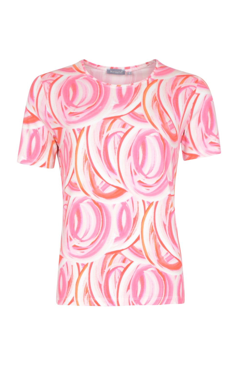 Topp mönstrad rosa/orange/vit