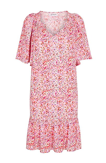 Klänning Julian Flow rosa mönstrad
