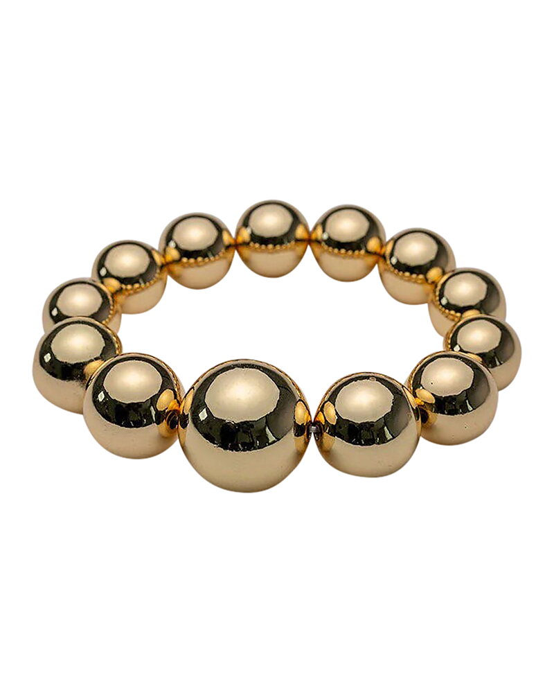 Armband Big Bead guld