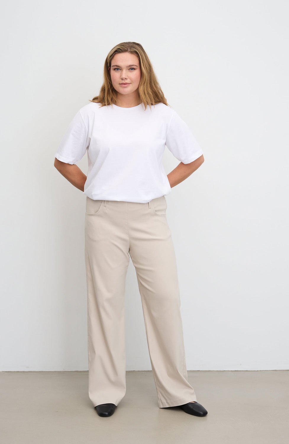 Mirakelbyxa Donna loose grey-sand - 3