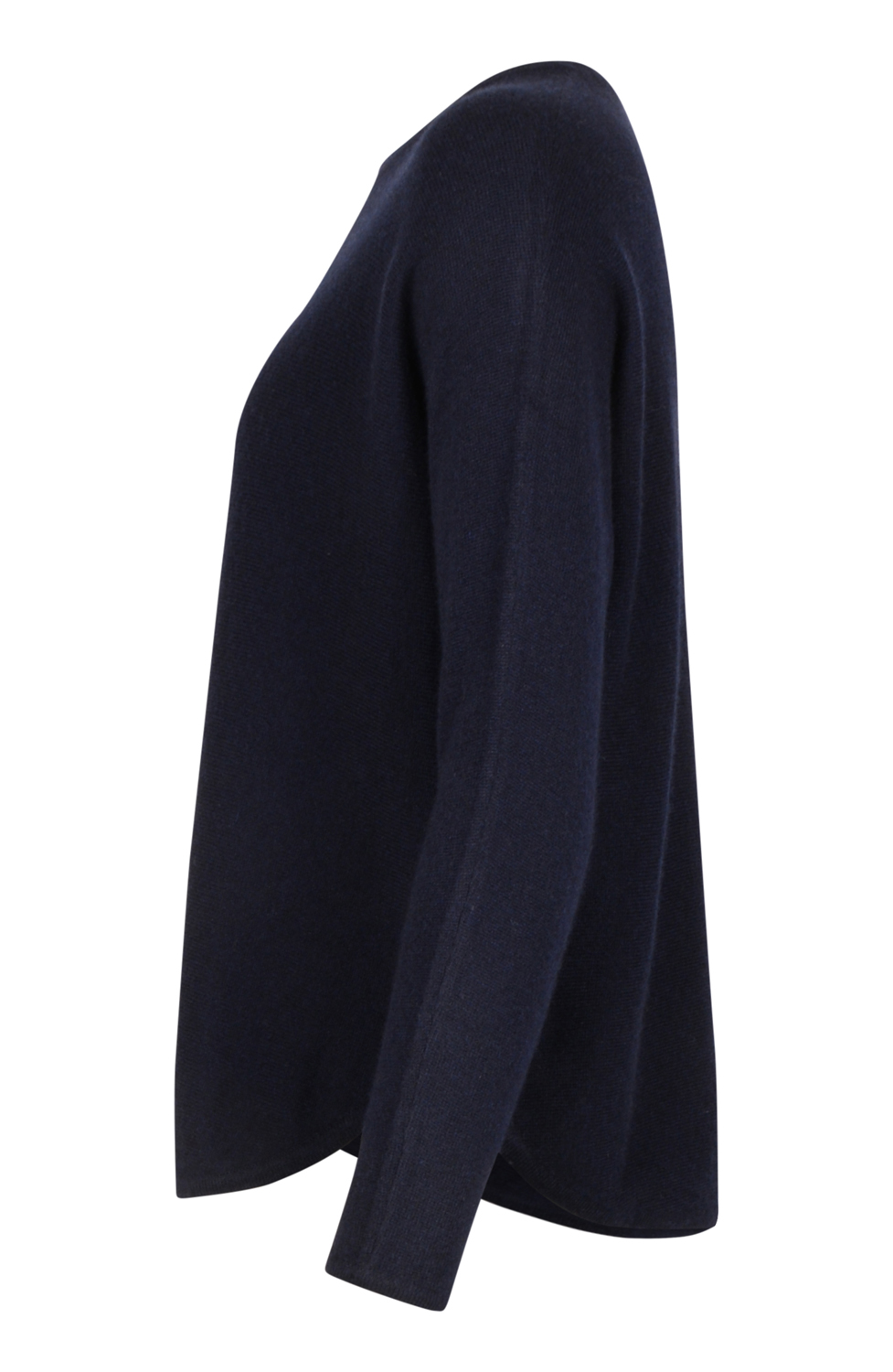 Kashmirjumper curved marinblå - 2