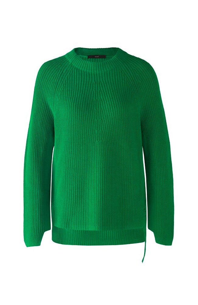 Jumper dragkedja i sidan grön