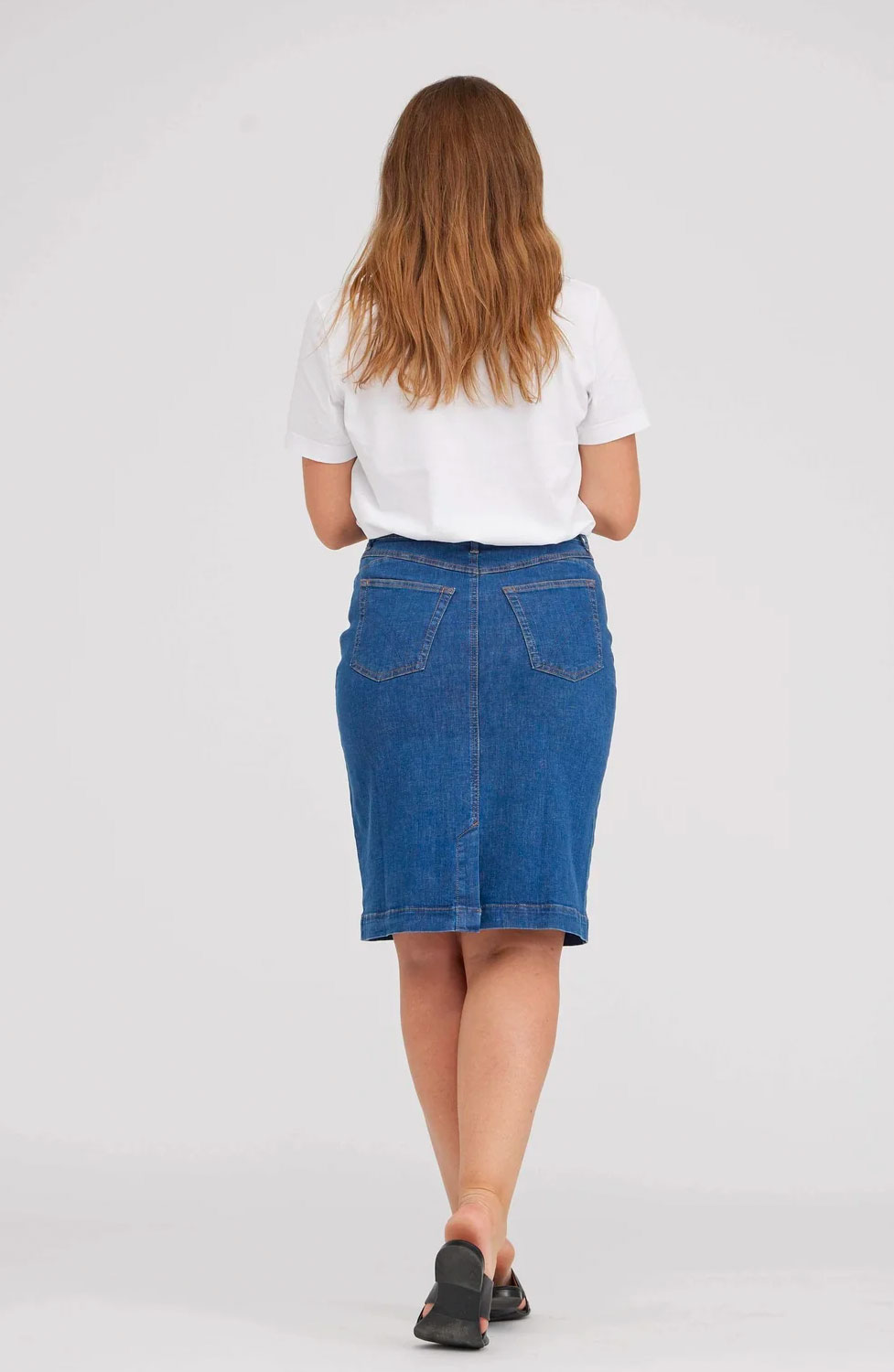 Mirakelkjol Susanna blå denim - 3