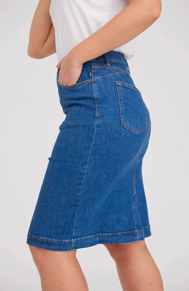 Mirakelkjol Susanna blå denim