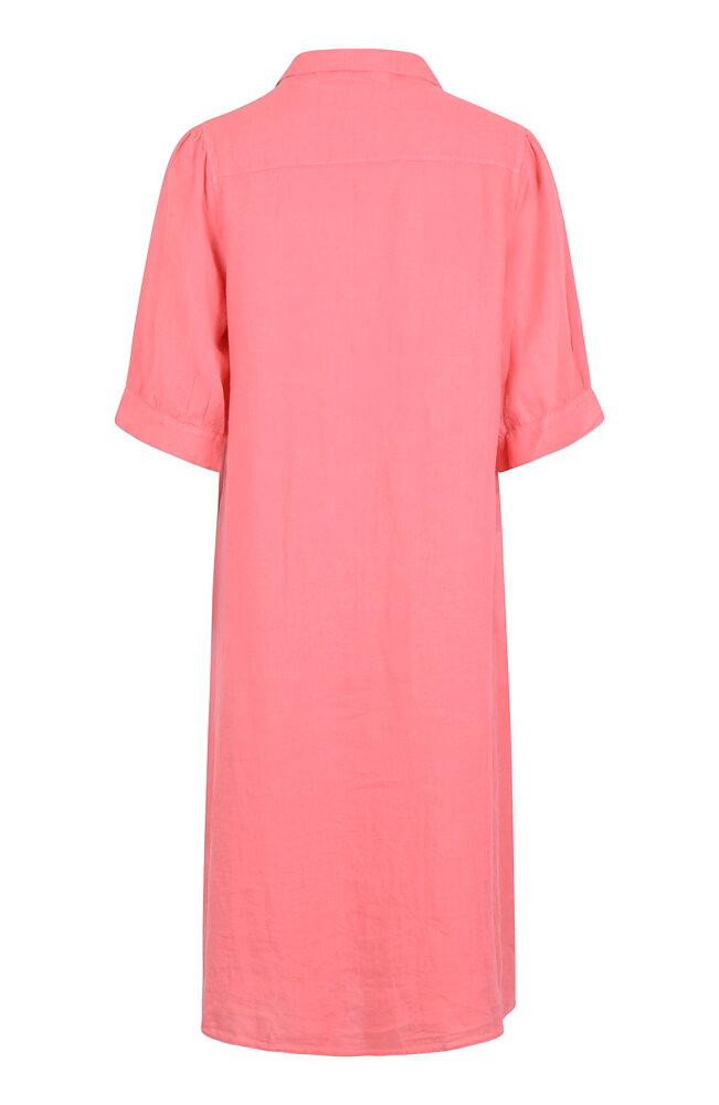 Linneklänning Etta blush-rosa