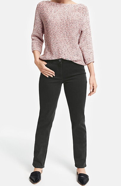 Jeans Straight fit mörkgrå