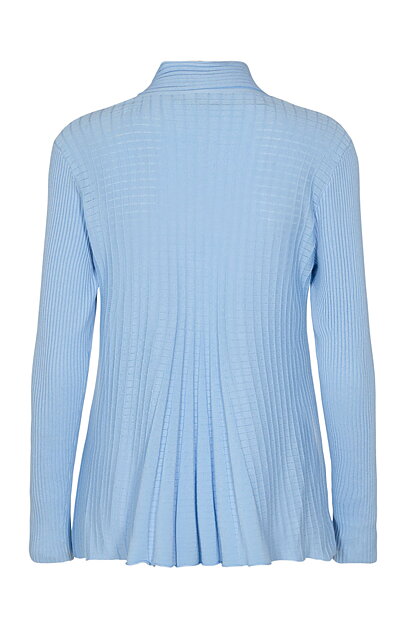 Kofta Claudisse kort chambray blue - 2