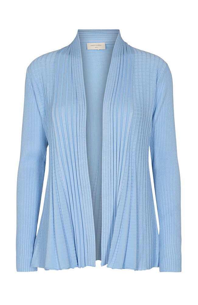 Kofta Claudisse kort chambray blue