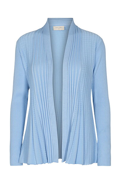 Kofta Claudisse kort chambray blue