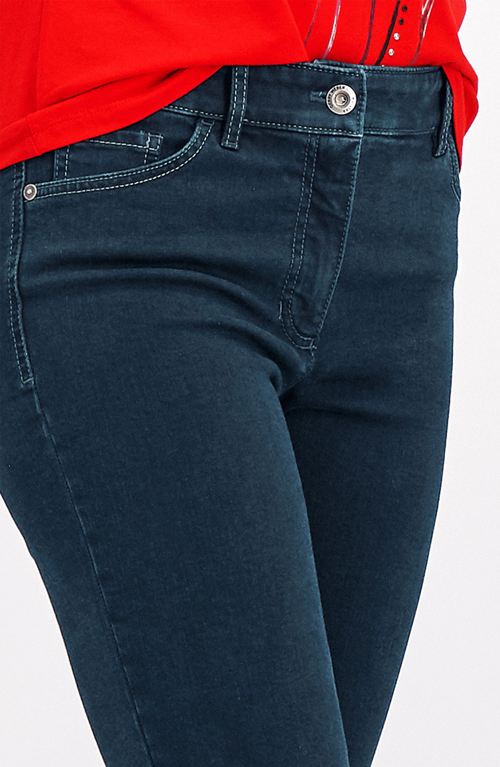Jeans Straight fit mörkblå - 4