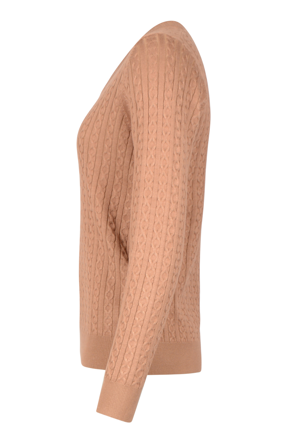 Jumper kabelstickad  cognac - 2