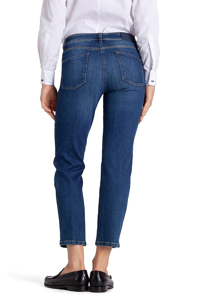 Jeans Piper short sophisticated mellanblå