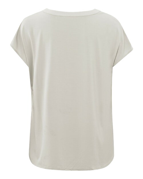 Blus v-ringad holkärm grå-beige - 4
