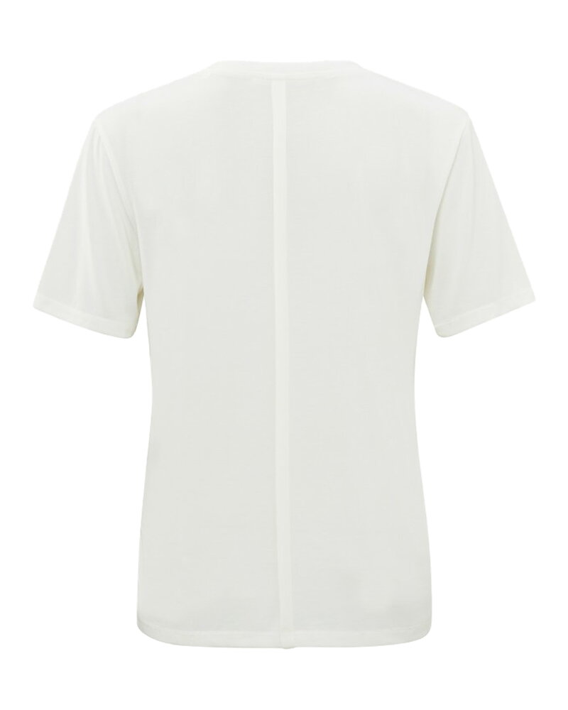 Topp rundad v-ringning offwhite