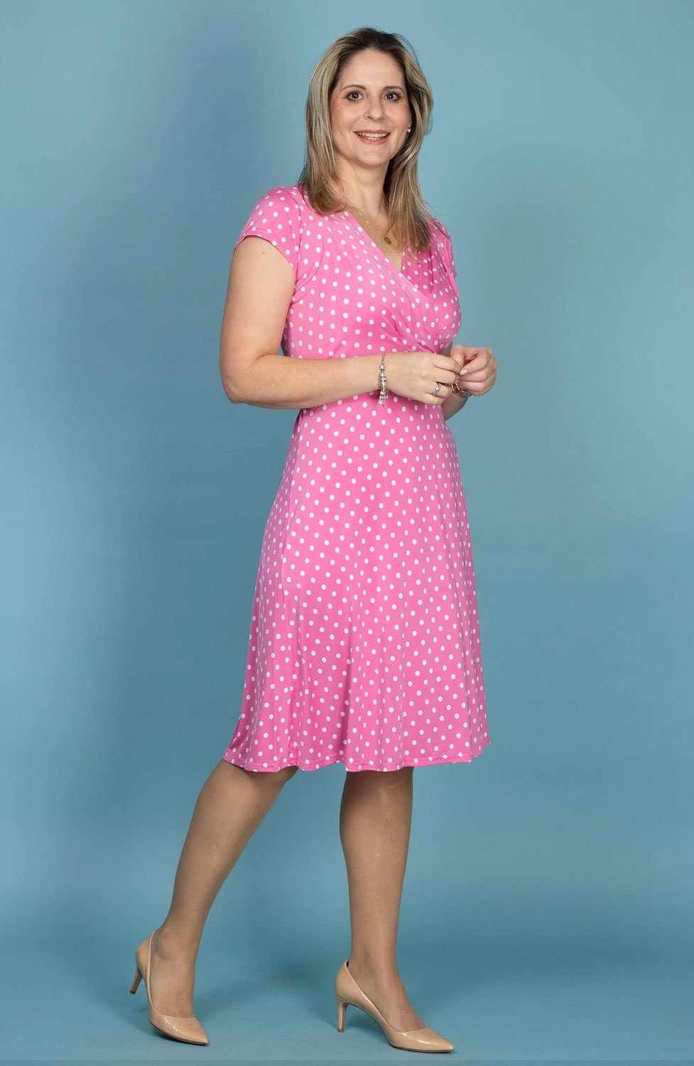 Klänning Pauline Pink dot
