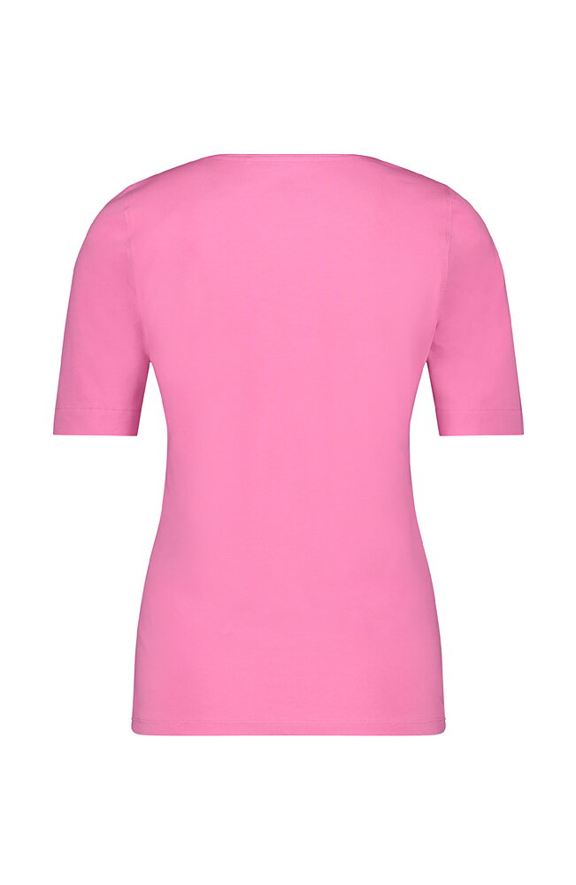 Bastopp rundringad kort ärm rosa