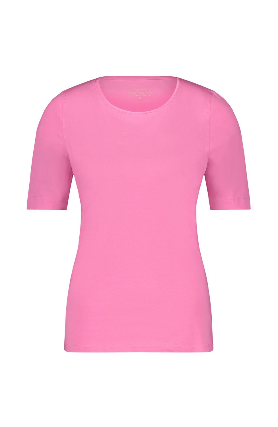 Bastopp rundringad kort ärm rosa