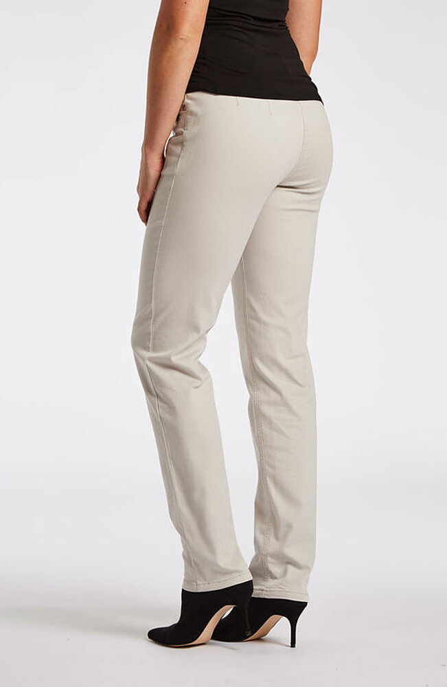 Mirakelbyxa Kelly regular bomull grey-sand