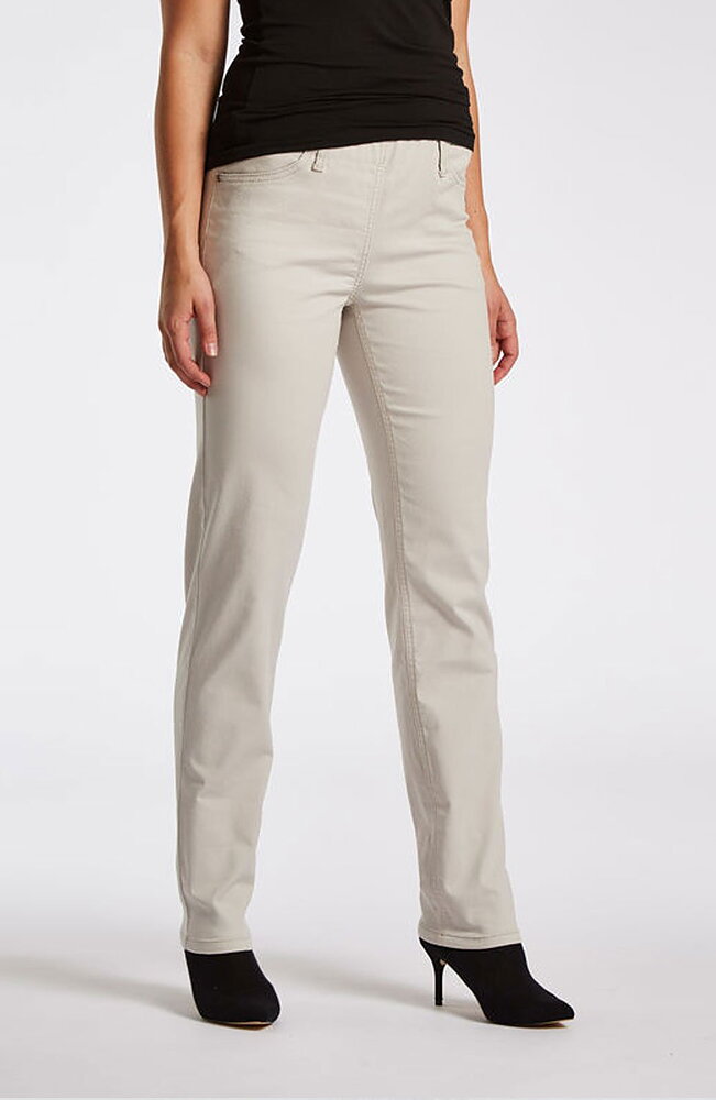 Mirakelbyxa Kelly regular bomull grey-sand