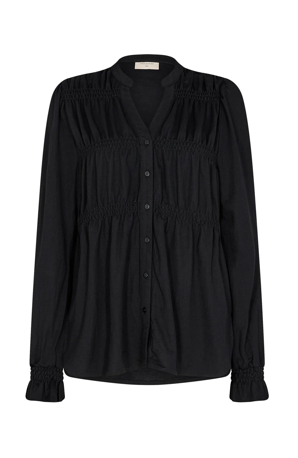 Blus Filan rynkad svart