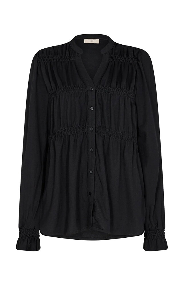 Blus Filan rynkad svart