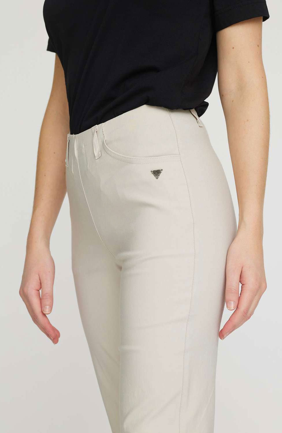Mirakelbyxa Kelly viskos ficka grey-sand - 2