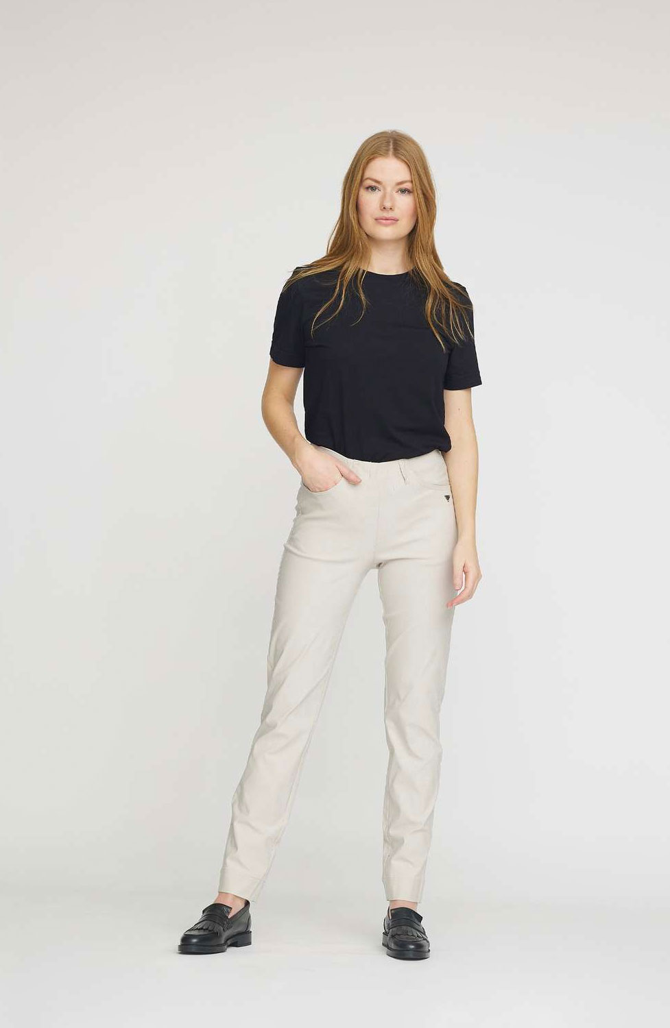 Mirakelbyxa Kelly viskos ficka grey-sand - 3