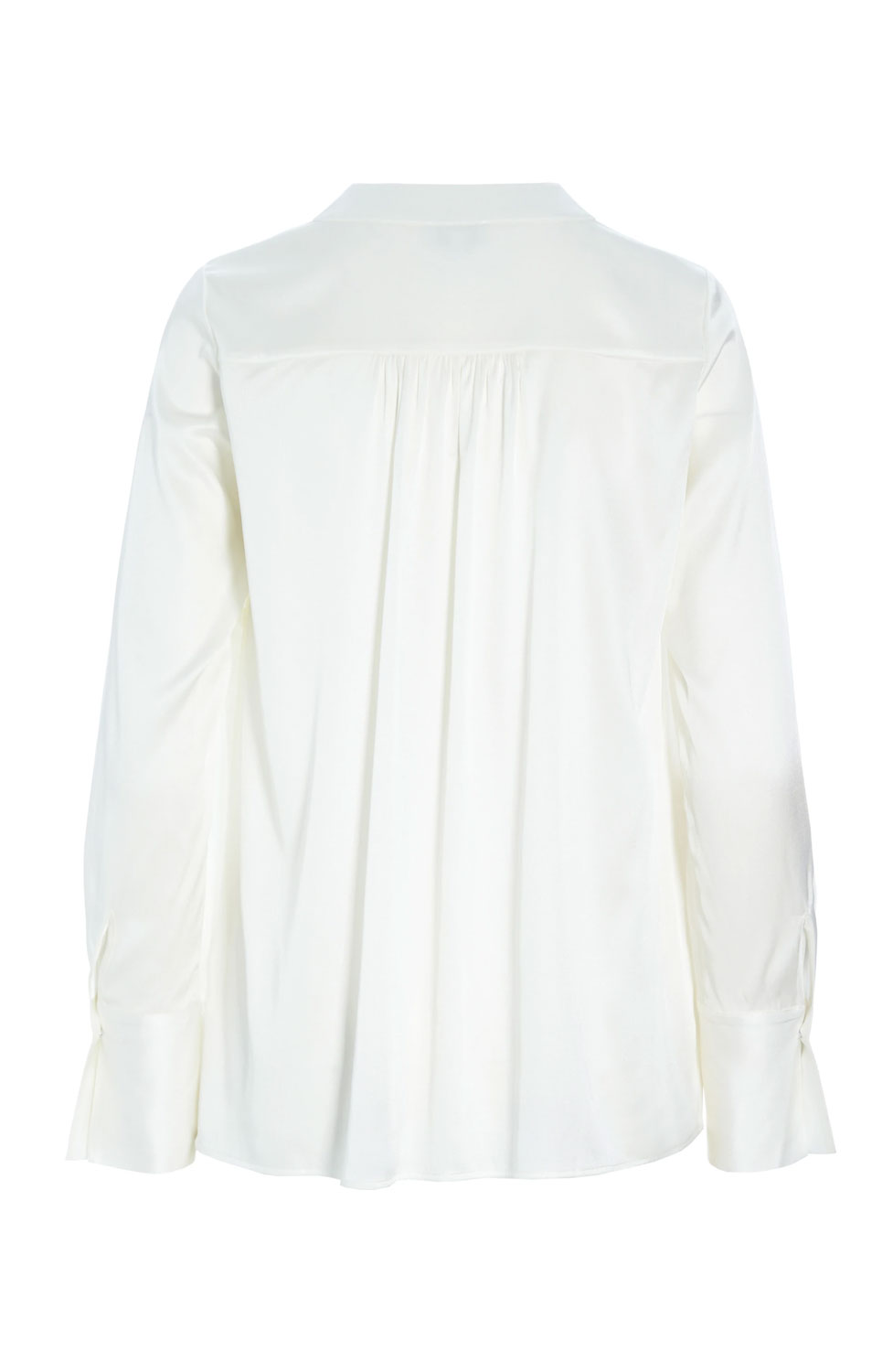 Sidenblus Jennifer offwhite v-ringad - 2