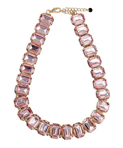 Halsband Liz ljuslila stenar guldspänne