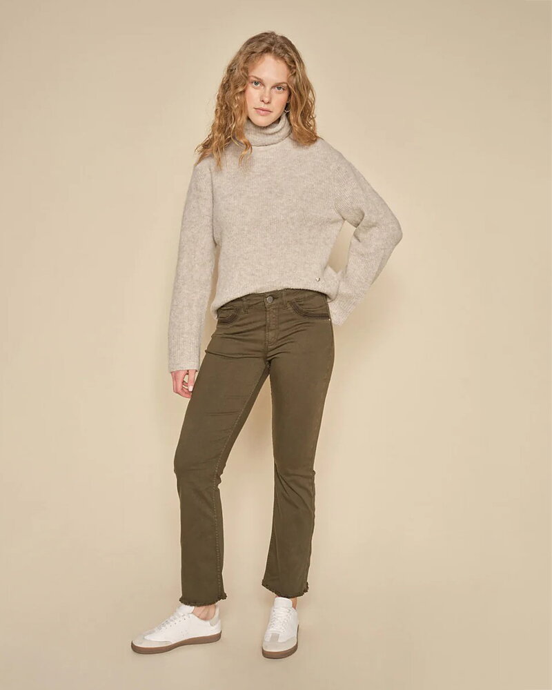 Jeans Ashley ankel mörkgrön