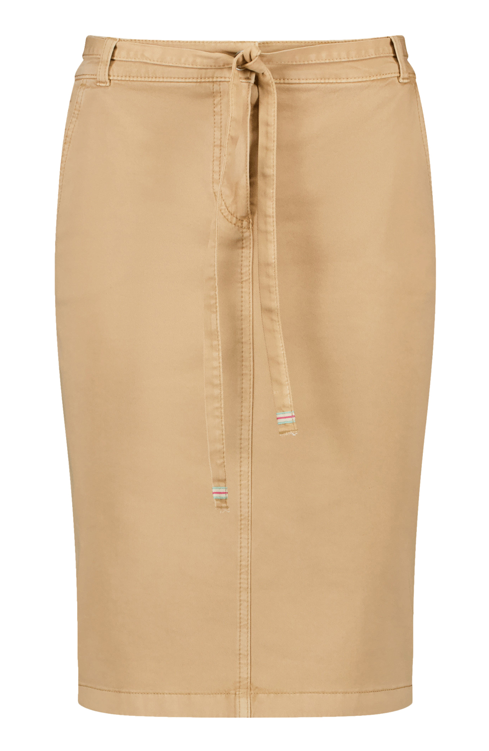 Kjol bomull/lyocell beige - 4
